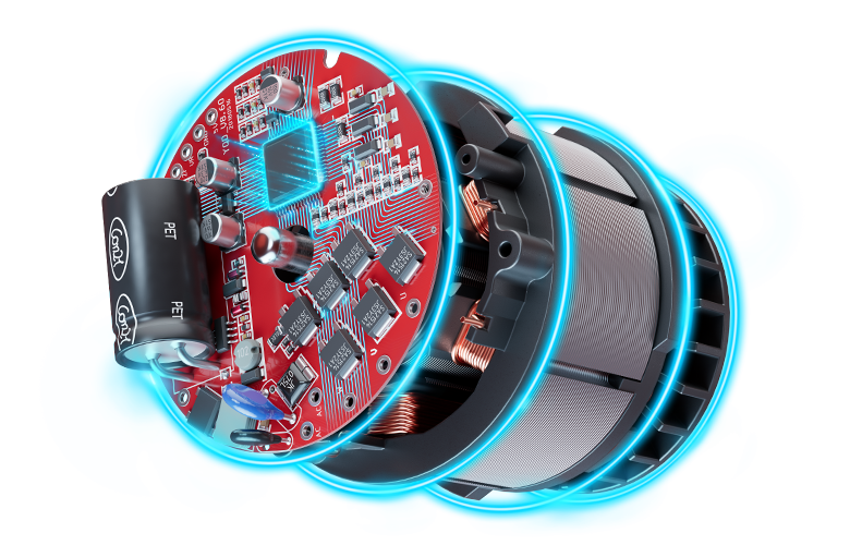Bild, das die Innovation hinter der Brushless Technologie zeigt.